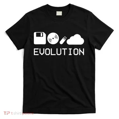 Technology Evolution Floppy Disk To The Cloud T-Shirt