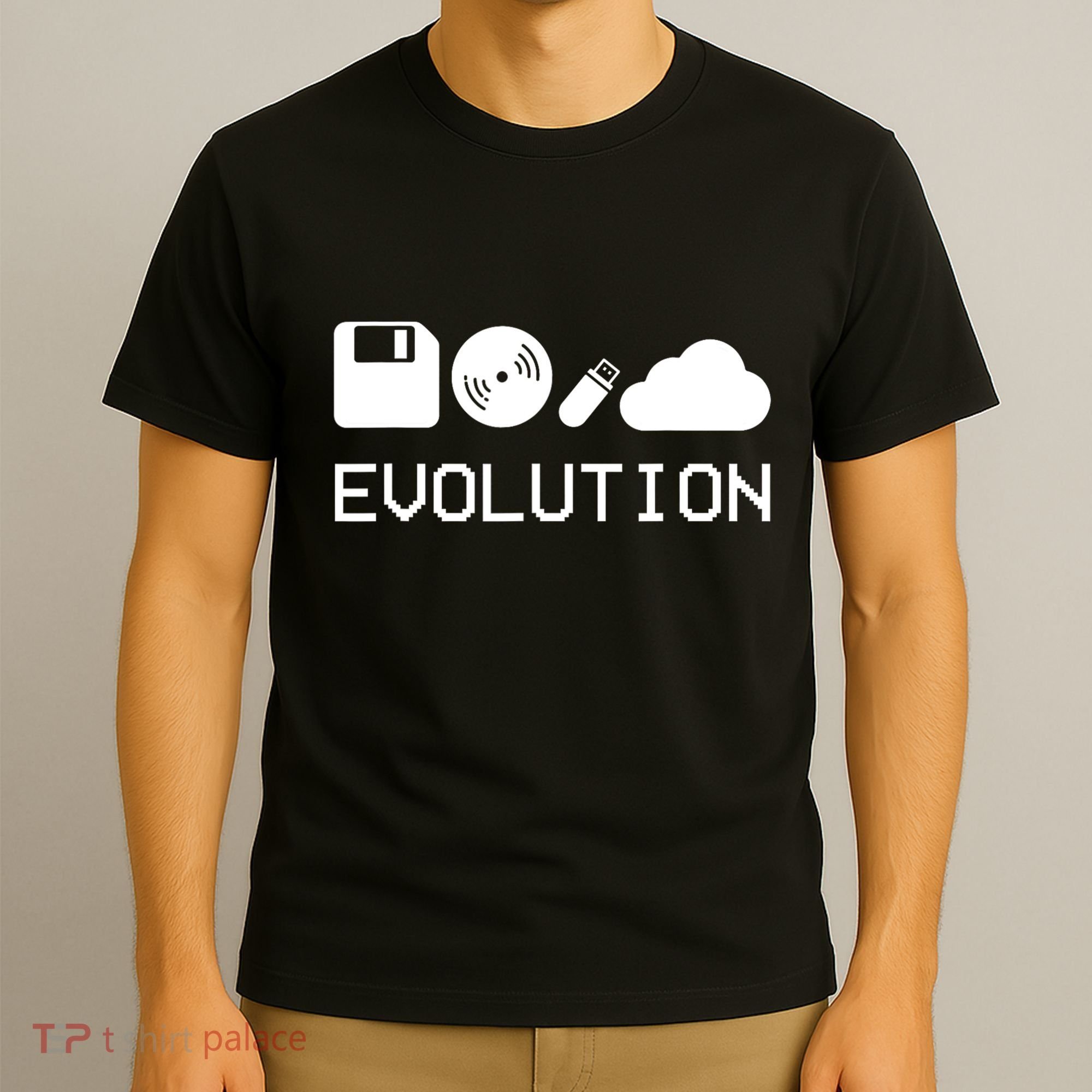 Technology Evolution Floppy Disk To The Cloud T-Shirt