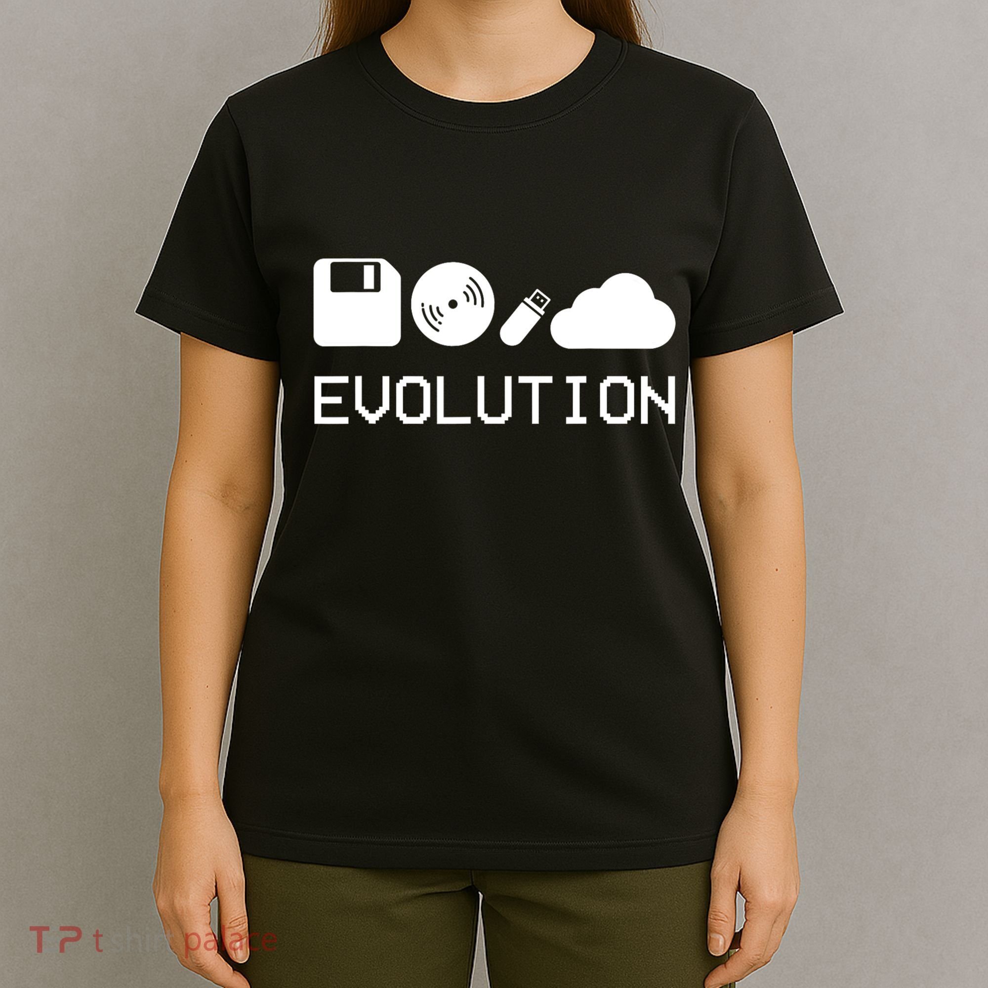 Technology Evolution Floppy Disk To The Cloud T-Shirt