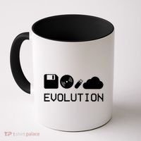 Technology Evolution Floppy Disk To The Cloud Coffee Mug thumb 0