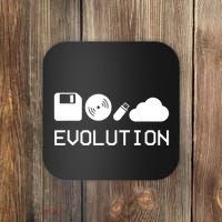 Technology Evolution Floppy Disk To The Cloud Coaster thumb 0