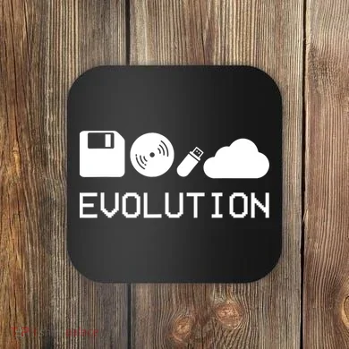 Technology Evolution Floppy Disk To The Cloud Coaster