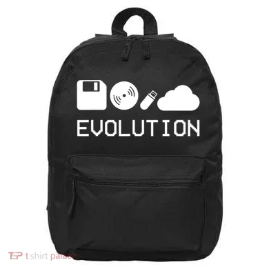 Technology Evolution Floppy Disk To The Cloud 16 in Basic Backpack