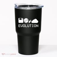 Technology Evolution Floppy Disk To The Cloud Tumbler thumb 0