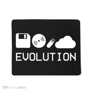 Technology Evolution Floppy Disk To The Cloud Mousepad