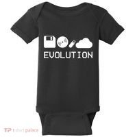 Technology Evolution Floppy Disk To The Cloud Baby Bodysuit thumb 0