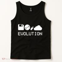 Technology Evolution Floppy Disk To The Cloud Tank Top thumb 2