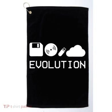 Technology Evolution Floppy Disk To The Cloud Golf Towel