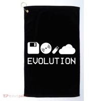 Technology Evolution Floppy Disk To The Cloud Golf Towel thumb 0