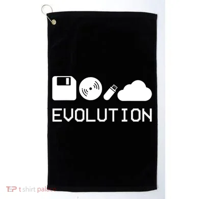 Technology Evolution Floppy Disk To The Cloud Golf Towel