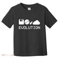 Technology Evolution Floppy Disk To The Cloud Toddler T-Shirt thumb 0