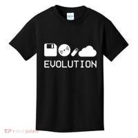 Technology Evolution Floppy Disk To The Cloud Kids T-Shirt thumb 0