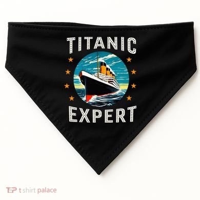Titanic Expert Funny Rms Titanic Birthday USA-Made Doggie Bandana