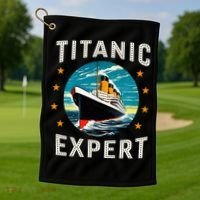 Titanic Expert Funny Rms Titanic Birthday Golf Towel thumb 1