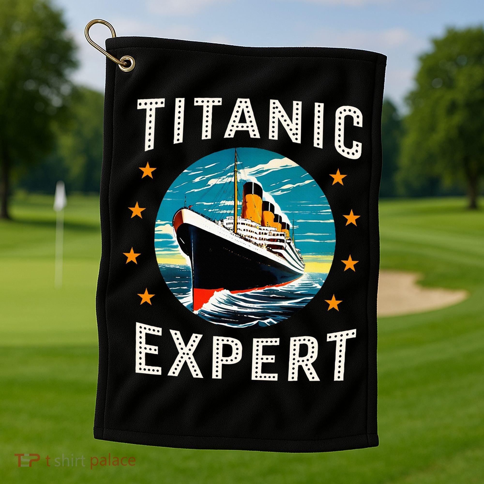Titanic Expert Funny Rms Titanic Birthday Golf Towel