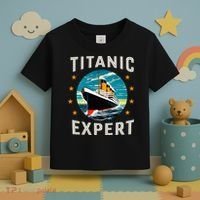 Titanic Expert Funny Rms Titanic Birthday Toddler T-Shirt thumb 3