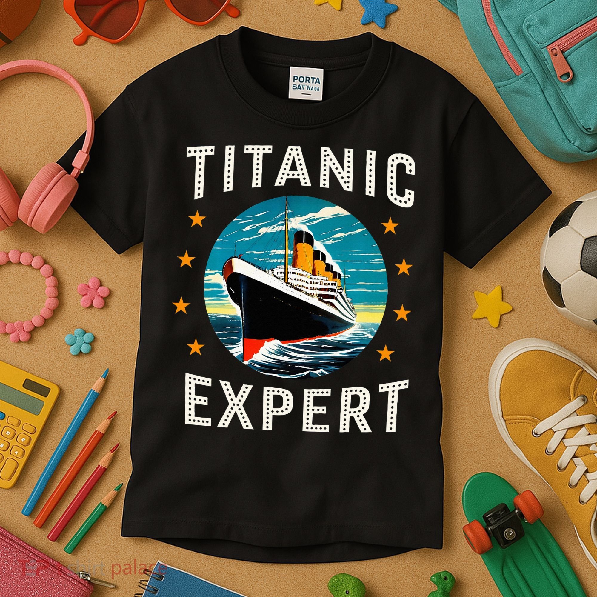 Titanic Expert Funny Rms Titanic Birthday Kids T-Shirt