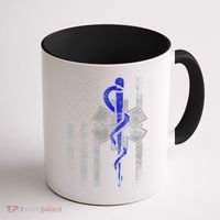 Twosided Emt / First Responder Flag Gift Cute Gift Coffee Mug thumb 1