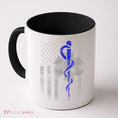 Twosided Emt / First Responder Flag Gift Cute Gift Coffee Mug