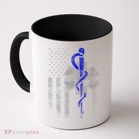 Twosided Emt / First Responder Flag Gift Cute Gift Coffee Mug thumb 0