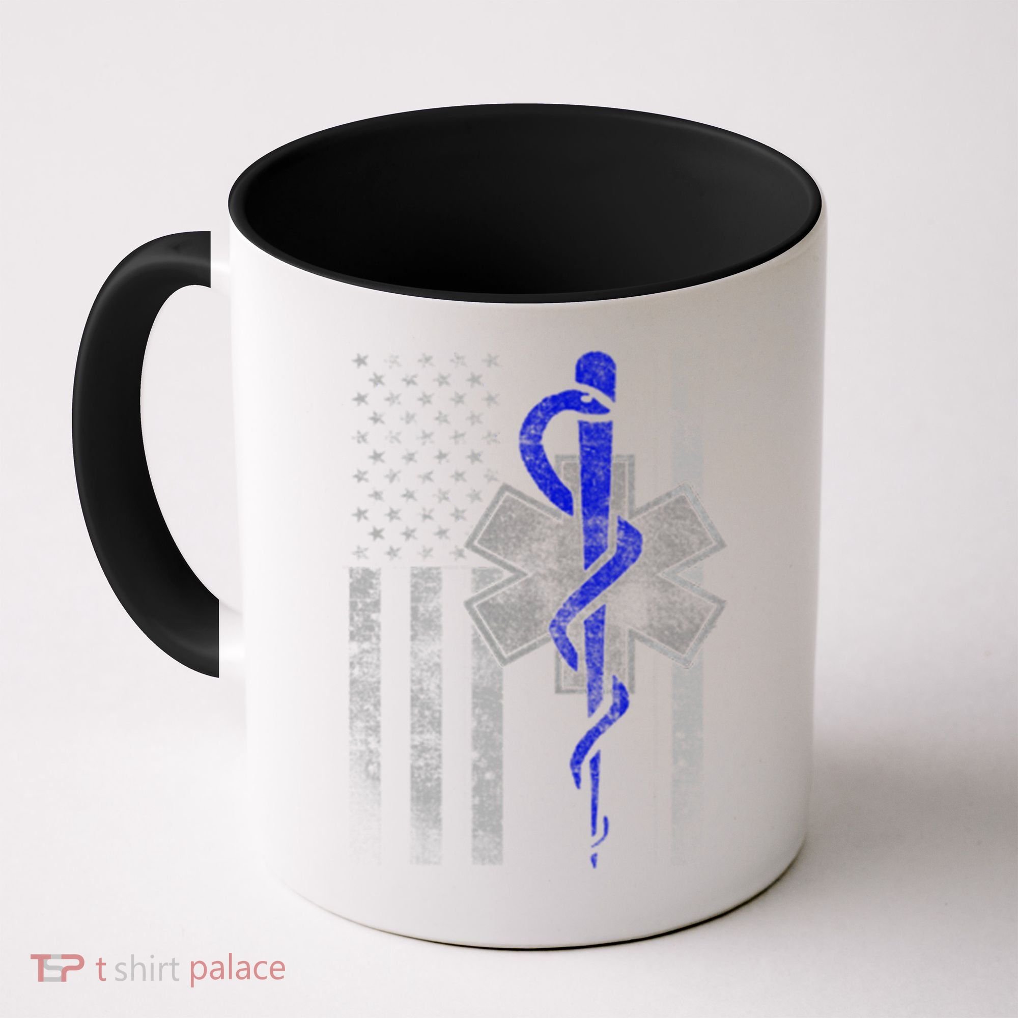 Twosided Emt / First Responder Flag Gift Cute Gift Coffee Mug