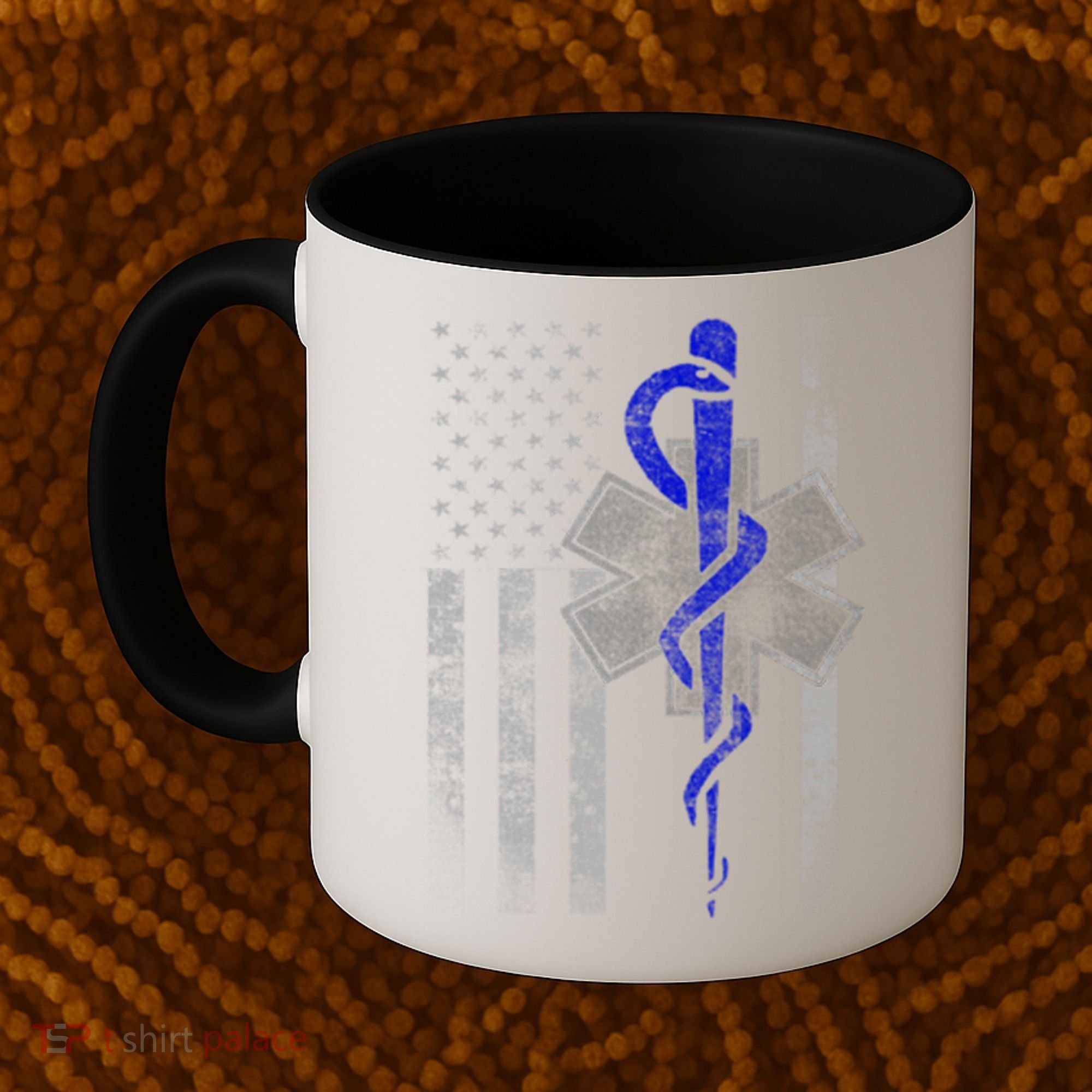 Twosided Emt / First Responder Flag Gift Cute Gift Coffee Mug