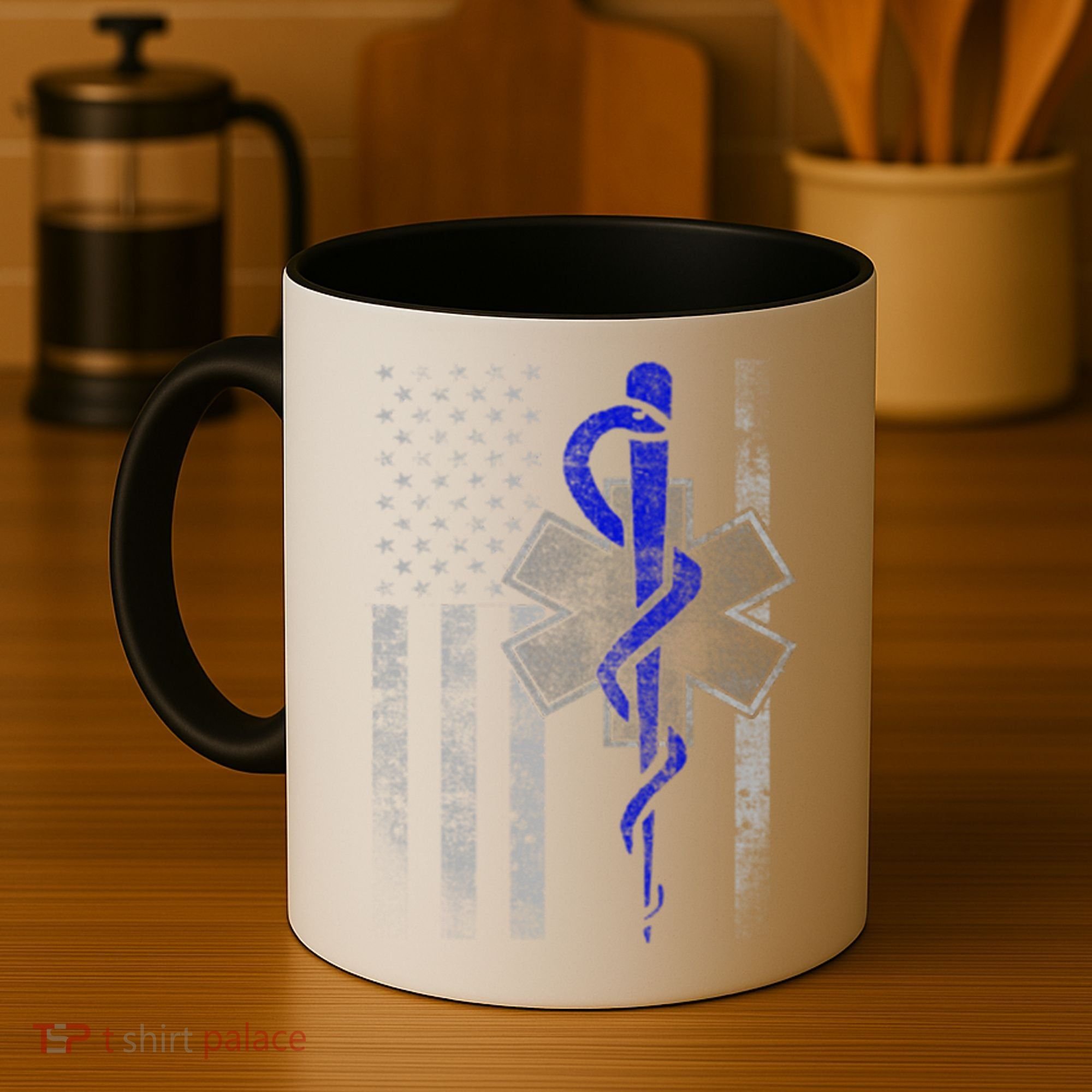 Twosided Emt / First Responder Flag Gift Cute Gift Coffee Mug