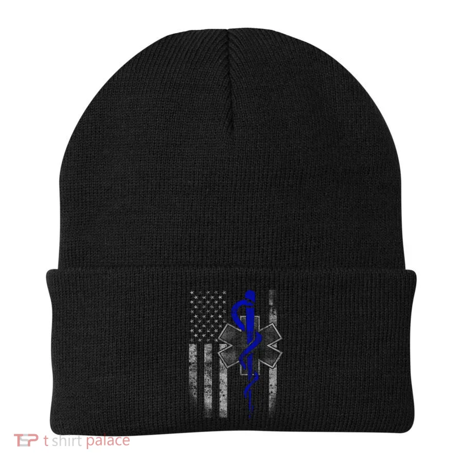 Twosided Emt / First Responder Flag Gift Cute Gift Beanie