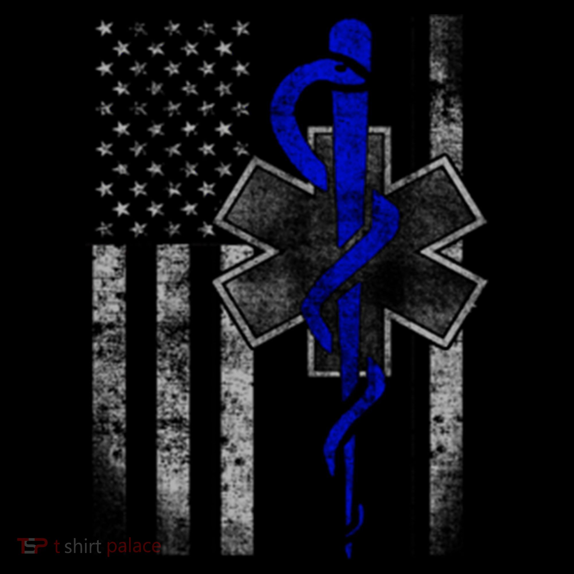 Twosided Emt / First Responder Flag Gift Cute Gift Women's Hoodie