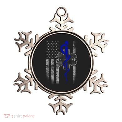 Twosided Emt / First Responder Flag Gift Cute Gift Ornament