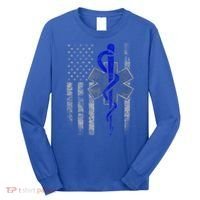Twosided Emt / First Responder Flag Gift Cute Gift Long Sleeve Shirt thumb 0
