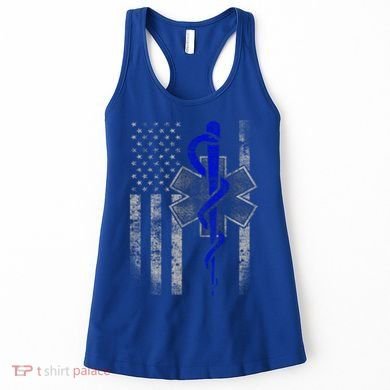 Twosided Emt / First Responder Flag Gift Cute Gift Women's Tank Top