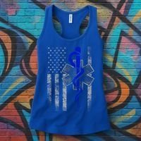 Twosided Emt / First Responder Flag Gift Cute Gift Women's Tank Top thumb 3