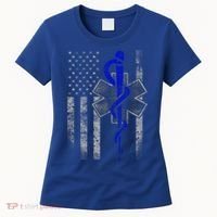 Twosided Emt / First Responder Flag Gift Cute Gift Women's T-Shirt thumb 0