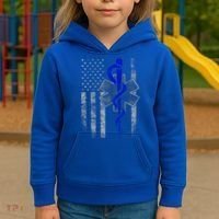 Twosided Emt / First Responder Flag Gift Cute Gift Kids Hoodie thumb 3