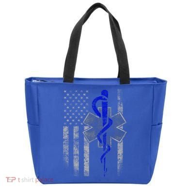 Twosided Emt / First Responder Flag Gift Cute Gift Tote Bag