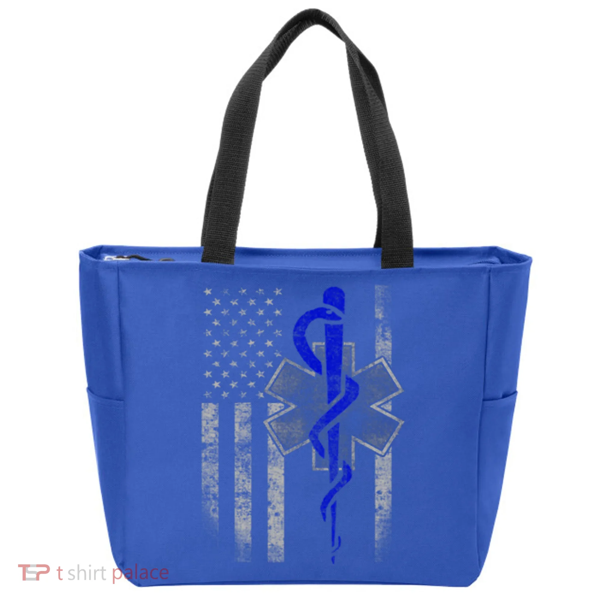 Twosided Emt / First Responder Flag Gift Cute Gift Tote Bag