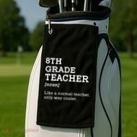 Team Eighth Grade Back To School 8th Grade Teacher Student Golf Towel thumb 2