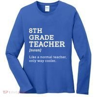 Team Eighth Grade Back To School 8th Grade Teacher Student Women's Long Sleeve Shirt thumb 0