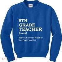 Team Eighth Grade Back To School 8th Grade Teacher Student Kids Sweatshirt thumb 0