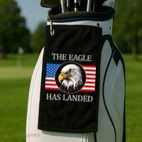 The Eagle Has Landed Golf Towel thumb 2