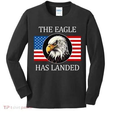 The Eagle Has Landed Kids Long Sleeve Shirt