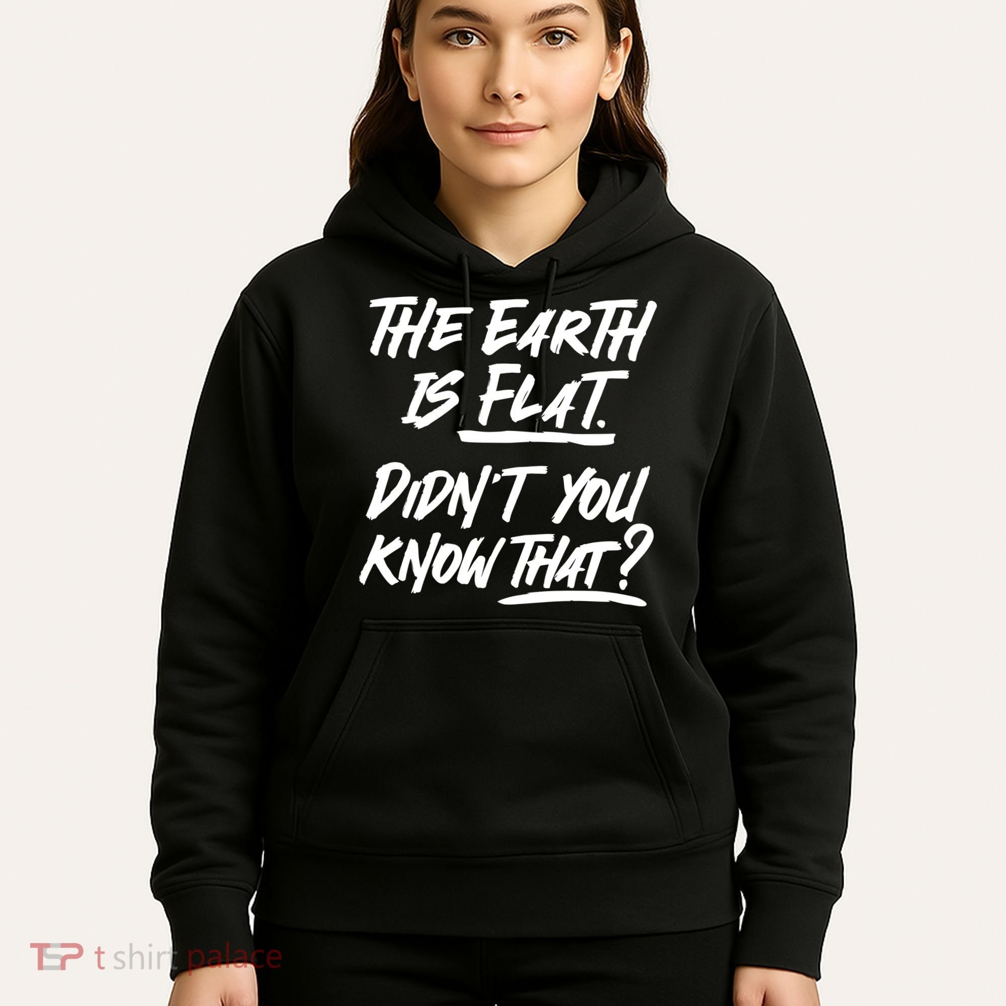 The Earth Is Flat Didnt You Know That Hoodie