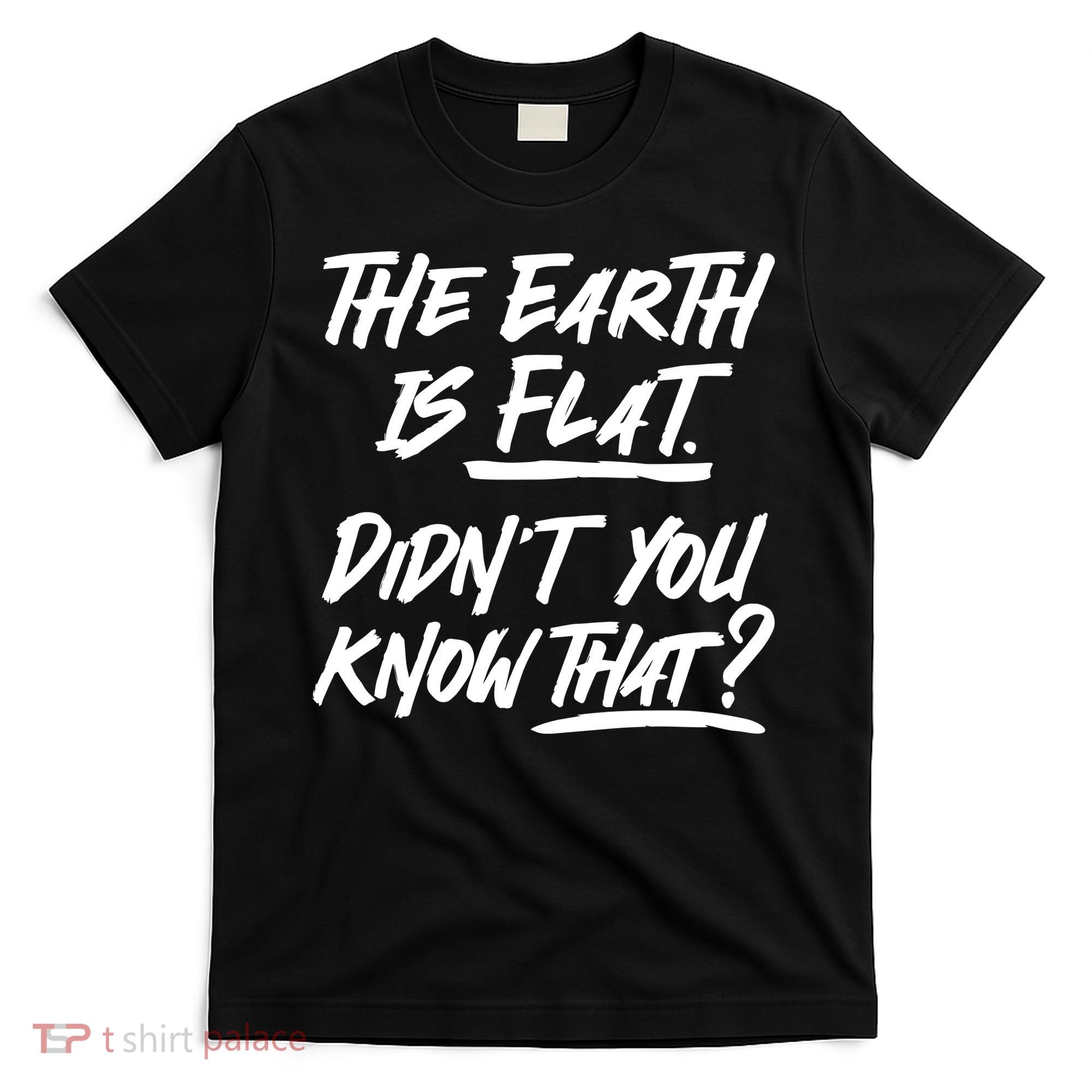 The Earth Is Flat Didnt You Know That T-Shirt