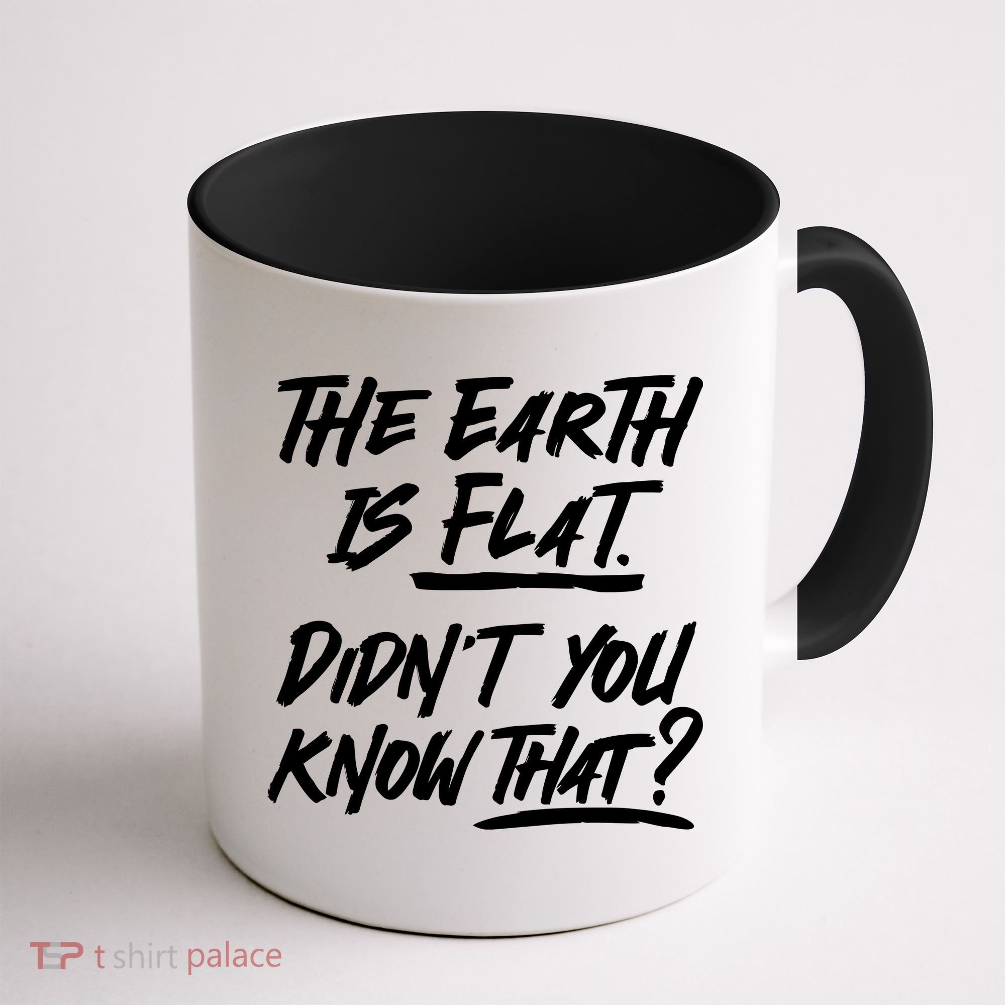 The Earth Is Flat Didnt You Know That Coffee Mug