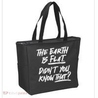 The Earth Is Flat Didnt You Know That Tote Bag thumb 2
