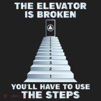 The Elevator Is Broken Sober Sobriety AA NA Women's Sweatshirt thumb 2