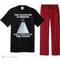 The Elevator Is Broken Sober Sobriety AA NA Pajama Set thumb 0
