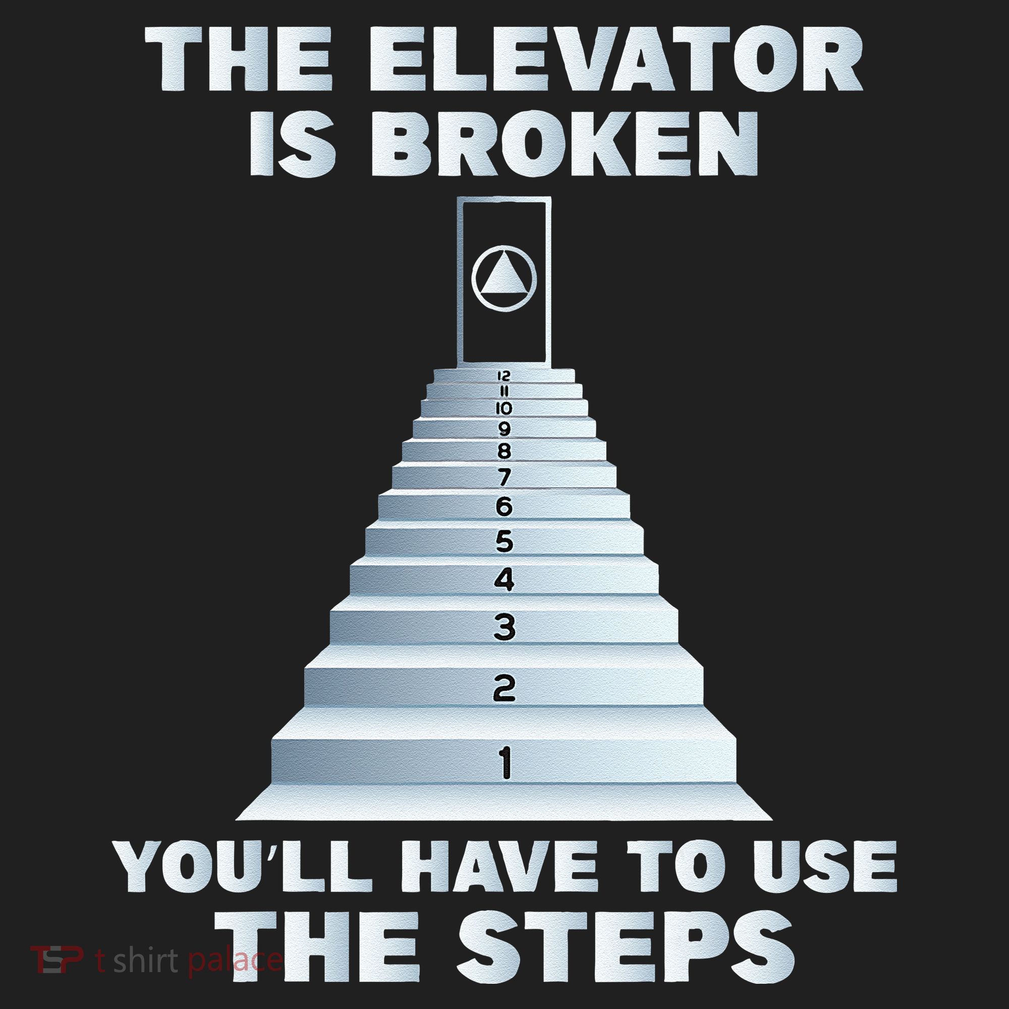 The Elevator Is Broken Sober Sobriety AA NA Hat