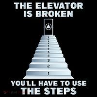 The Elevator Is Broken Sober Sobriety AA NA Tank Top thumb 6